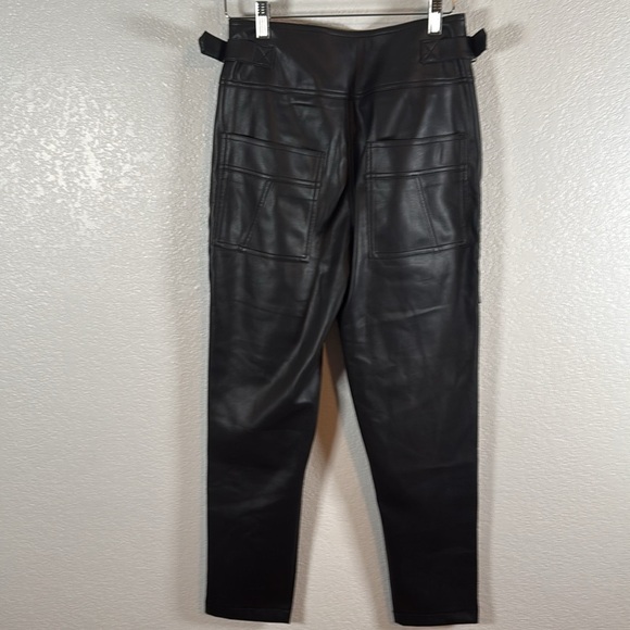 Young Fabulous & Broke Black Vegan Leather Hight Waisted Pants Size Small - Picture 3 of 8